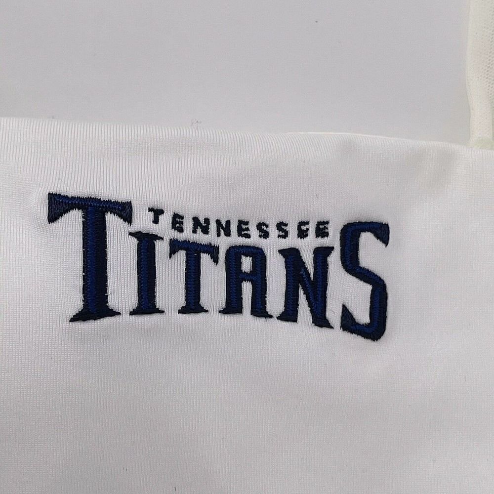 Tennessee Titans NFL Team Apparel Couture Halter Top Womens M White Embroidered - Picture 4 of 7